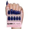 Picture of Glamnetic Press On Nails - Midnight Blue | Opaque Dark Navy Blue Short Almond False Nails, Reusable Stick On Fake Nails with Glue | Salon Quality | 15 Sizes - 30 Nail Kit