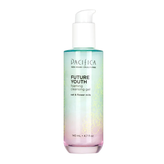 Picture of Pacifica Facial Cleanser - Future Youth Foaming Face Wash - Hydrating & Nourishing Cleansing Gel - Dermatologist & Clinically Tested, Alcohol-Free, Vegan & Cruelty-Free, 4.7 oz