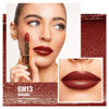 Picture of Oulac Matte Lipstick with Metallic Shine, Comfortable Creamy Texture, Smooth No Grainy Feeling, Vegan & Gluten Free, Full-Coverage Lip Colour 4.3 g, GM13 Daring