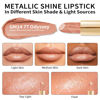 Picture of Oulac Matte Lipstick with Metallic Shine, Comfortable Creamy Texture, Smooth No Grainy Feeling, Vegan & Gluten Free, Full-Coverage Lip Colour 4.3 g, GM14 77 Odyssey