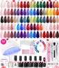 Picture of Beetles Gel Nail Polish Kit with U V Light, 68 Pcs 45 Colors Spring Summer Gel Polish Set Soak Off Manicure Tools Nail Red Green Nude Purple Gel Kit Valentine's Day Gifts for Women