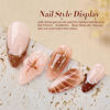 Picture of Born Pretty Jelly Gel Nail Polish Set Fall Winter Jelly Brown Burgundy Black Gel Polish Sheer Milky Jelly Nude Transparent Gel Polish Set Nail Art Varnish Manicure Collection Gift Set 7ML 6PCS