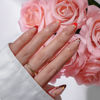 Picture of BTArtboxnails XCOATTIPS French Tip Press on Nails - Red Press On Nails Short, Valentines Almond Fake Nails, 160Pcs Soak Off Soft Gel Acrylic Nail Extension in 16 Sizes