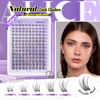 Picture of Lash Clusters Natural Lash Extensions Invisible Band Waterproof 8-16mm Cluster Eyelash Extensions Wispy Eyelash Clusters Individual Lashes Cluster Lashes by ALICE