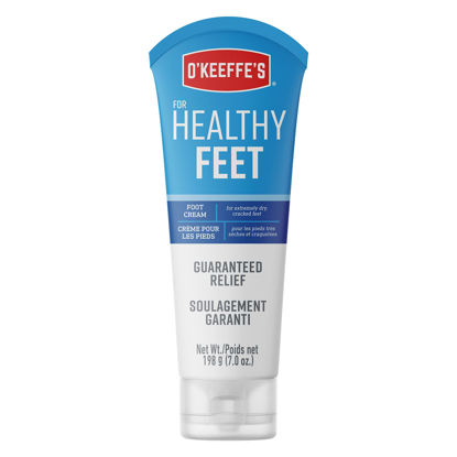 Picture of O'Keeffe's for Healthy Feet Foot Cream; Guaranteed Relief for Extremely Dry; Cracked Feet; Clinically Proven to Instantly Boost Moisture Levels; 7.0 Ounce Tube; (Pack of 1)