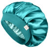 Picture of YANIBEST Bonnet for Men Hair Bonnet for Sleeping Double Layer Satin Bonnets for Black Women Curly Hair Braids,Blue