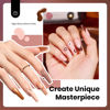 Picture of Beetles Neutral Gel Nail Polish Set 6Pcs, 15ml Nude Light Skin Dark Brown Warm Shades Gel Nail Kit, Long Lasting DIY Nail Art Salon & Home Valentines Day Gifts for Women Colorful Bottle Gel