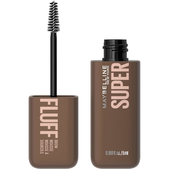 Picture of Maybelline Superfluff Volumizing Brow Mousse, All Day Tinted Brow Gel For Soft Full Brows, Medium Brown, 1 Count