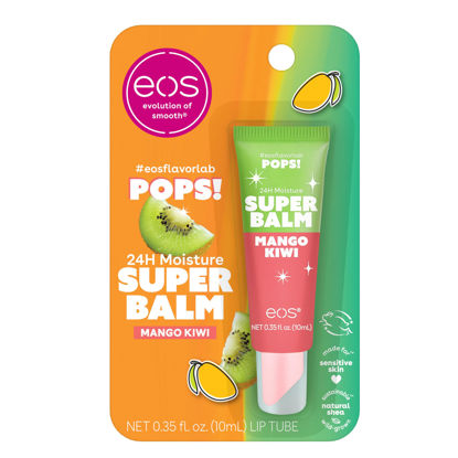 Picture of eos 24H Moisture Super Balm- Mango Kiwi, Limited-Edition Lip Mask, Lip Butter, 0.35 fl oz