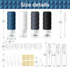 Picture of 20 Pack Travel Bottles Set,Leak Proof TSA Approved Travel Size Containers, Silicone Squeezable Travel Essentials Jar Accessories for Conditioner, Shampoo, Lotion & Body Wash Accessories (Dark Color)