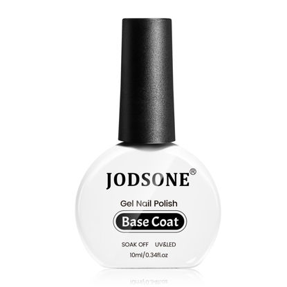 Picture of JODSONE 10ML Base Coat Gel Nail Polish Gel Glossy Durable Gel Soak Off Clear No Wipe Nail Salon And DIY Home Need U V Lamp Curing