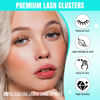 Picture of Lash Clusters Wispy 280PCS Eyelash Extension 30D 40D Cluster Lashes Individual Lashes DIY Lash Extension Natural Look Cluster Eyelash Extensions Soft False Eyelashes at Home for Beginners(10mm)