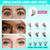 Picture of Lash Clusters Wispy 280PCS Eyelash Extension 30D 40D Cluster Lashes Individual Lashes DIY Lash Extension Natural Look Cluster Eyelash Extensions Soft False Eyelashes at Home for Beginners(10mm)