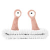 Picture of Face Wash Headband, Palm and Snail Spa Hair Bands Makeup Headbands Women Cartoon Cute Coral Fleece Elastic Headband Creative Hair Accessories for Washing Face Shower Sports (Pink&White)