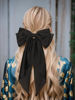 Picture of Women's Satin Hair Accessories: Long Ribbon Hair Pins with Big Bows for Party and Daily Wear