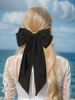 Picture of Women's Satin Hair Accessories: Long Ribbon Hair Pins with Big Bows for Party and Daily Wear