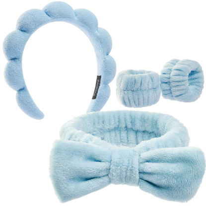 Picture of Ztomine Headbands for Women - Spa Headband and Wristband Set - Headband for Washing Face,Facial Mask,Makeup and Skin Care,Gifts for Women and Teen Girl Gifts Trendy Stuff