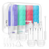 Picture of 20 Pack Travel Bottles Set,Leak Proof TSA Approved Travel Size Containers, Silicone Squeezable Travel Essentials Jar Accessories for Conditioner, Shampoo, Lotion & Body Wash Accessories (Warm Color)