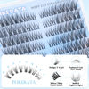 Picture of PHKERATA Wispy Lash Clusters Natural Eyelash Clusters 7-15 mm C Curl Eyelash Clusters Lashes 144 pcs Wispy Cat Eye Individual Lashes Clusters DIY Eyelash Extensions