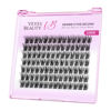 Picture of VEYESBEAUTY Lash Clusters Individual Eyelash Extensions Thin & Invisible Band DIY False Eyelashes for Self-application Newbie's Five-Second Series Wispy Lash Tray, Dreamy 10mm Single Length