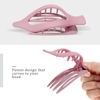 Picture of French Flat Hair Clips for Women - 6Pcs Flat Hair Claws for Thin Thick Hair Strong Hold No Slip Grip Hair Claw Clips for Women Girls (Matte Bright color(L:4.6 IN, W:1.97IN))