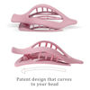 Picture of French Flat Hair Clips for Women - 6Pcs Flat Hair Claws for Thin Thick Hair Strong Hold No Slip Grip Hair Claw Clips for Women Girls (Matte Bright color(L:4.6 IN, W:1.97IN))