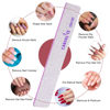 Picture of Canvalite 25 PCS Nail File Professional Nail Files Reusable Double Sided Emery Board(80/80 Grit) Nail Styling Tools for Home and Salon Use