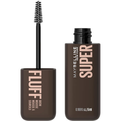 Picture of Maybelline Superfluff Volumizing Brow Mousse, All Day Tinted Brow Gel For Soft Full Brows, Black Brown, 1 Count