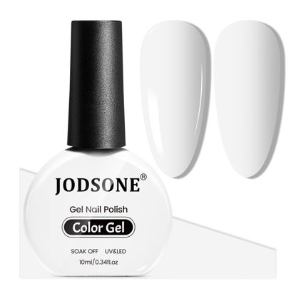 Picture of JODSONE 10ml Gel Nail Polish White Gel Polish White Gel Nail Polish White Nail Polish Soak Off Led Gel Polish Nail Art Manicure Salon Diy at Home