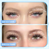 Picture of PHKERATA Natural Lash Clusters Wispy Eyelash Clusters 160 pcs D Curl Individual Lashes Mink 10-16 mm Cluster Eyelash Extensions DIY Eyelash Extension with Thin Lash Band