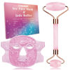 Picture of ZNÖCUETÖD Ice Face Roller Facial Jade Roller and Ice Face Mask Cold Cooling Gel Mask Gift Set for Women Face Aging Wrinkles Lifting Firming Puffy Eyes, Eye Face Neck Roller Massager SPA Tools