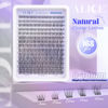 Picture of Natural Lash Clusters Wispy Cluster Eyelash Extensions 168pcs Individual Lashes 8-16mm C Curl DIY Lash Extension Natural Look Soft Thin Band Cluster Lashes by ALICE