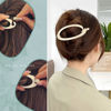 Picture of French Concord Hair Clips Claw - 6Pcs Side Slid Flat Hair Clips for Volume Strong Hold No Slip Grip Hair Claw Clips for Women Girls Thick Thin Hair (Matte Oval(Large, 4.7 inches))