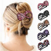 Picture of 5PCS Rhinestone French Hair Clips for Women Thick Hair No Slip Curved Claw Clips Strong Hold Flat Hair Clip (Curved(Medium,3.54"))