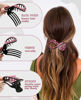 Picture of 5PCS Rhinestone French Hair Clips for Women Thick Hair No Slip Curved Claw Clips Strong Hold Flat Hair Clip (Curved(Medium,3.54"))