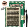 Picture of DIY Lash Extension Kit 280pcs Individual Lashes D Curl Eyelash Extension Kit KEYYOU 40D 9-18Mix Lash Clusters with Lash Bond and Seal and Lash Applicator for DIY at Home(KIT-40D-0.07D-9-18Mix)
