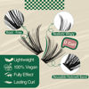 Picture of DIY Lash Extension Kit 280pcs Individual Lashes D Curl Eyelash Extension Kit KEYYOU 40D 9-18Mix Lash Clusters with Lash Bond and Seal and Lash Applicator for DIY at Home(KIT-40D-0.07D-9-18Mix)
