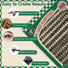 Picture of DIY Lash Extension Kit 280pcs Individual Lashes D Curl Eyelash Extension Kit KEYYOU 40D 9-18Mix Lash Clusters with Lash Bond and Seal and Lash Applicator for DIY at Home(KIT-40D-0.07D-9-18Mix)