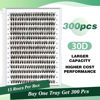 Picture of Lash Clusters 300pcs Individual Lashes 30D 0.07D Curl 10mm DIY Eyelash Extension KEYYOU Large Tray Volume Soft&Natural Cluster Lashes(30D-0.07D,10）