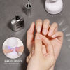 Picture of GAOY 2Pcs 16ml Gel Nail Glue, Gel X for Acrylic Nails Tips, 2 in 1 Nail Glue and Base Coat, UV Light Cure