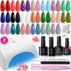 Picture of Beetles Gel Nail Polish Kit with UV Light - 31Pcs Nail Polish Set Popular Color Gel with Base and Matte&Glossy Top Coat Soak Off All Season Gel Nail Set Nail Art Valentine‘s Day Gifts for Women