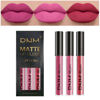 Picture of evpct DNM 3Pcs Rose red plum Warm pink Deep cranberry Matte Liquid Lipstick Set for Women 24-hour Matte Lipstick Lip Stain Gloss Long Lasting 24 Smudge Waterproof labiales matte mate larga duracion 24