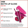 Picture of evpct DNM 3Pcs Rose red plum Warm pink Deep cranberry Matte Liquid Lipstick Set for Women 24-hour Matte Lipstick Lip Stain Gloss Long Lasting 24 Smudge Waterproof labiales matte mate larga duracion 24