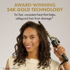 Picture of HOT TOOLS New and Improved 24K Gold Professional 1/2" Extended Barrel Curling Iron with Clamp for Super Tight Curls | 24K Gold Technology for Long-Lasting Results & Longer Barrel for Easy Styling