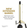 Picture of HOT TOOLS New and Improved 24K Gold Professional 1/2" Extended Barrel Curling Iron with Clamp for Super Tight Curls | 24K Gold Technology for Long-Lasting Results & Longer Barrel for Easy Styling