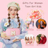 Picture of YOOLIFE Gifts for Women Girls - Christmas Gifts for Women 2024, Stocking Stuffers for Teens, Personalized Birthday Gifts for Women Her Mom Friend Bridesmaid Girlfriend Teacher, Initial Makeup Bag A