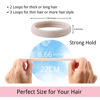 Picture of LuSeren 120 Pcs No Damage Hair Ties for Women Thick Hair, Large Soft Seamless Nylon Cloth Fabric Elastic Hair Ties Ponytail Holders Hair Elastics Hair Band,Perfect Valentine's Day Gift for Women