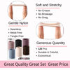Picture of LuSeren 120 Pcs No Damage Hair Ties for Women Thick Hair, Large Soft Seamless Nylon Cloth Fabric Elastic Hair Ties Ponytail Holders Hair Elastics Hair Band,Perfect Valentine's Day Gift for Women