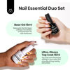 Picture of Beetles Gel Base Top Coat,2 Pcs 15ml Upgrade Super Shiny Gel Top Base Coat Set,Glossy and Long-Lasting Gel Polish,Soak Off Nail Lamp Foundation Combination Gel Polish Valentine's Day Gift for Women