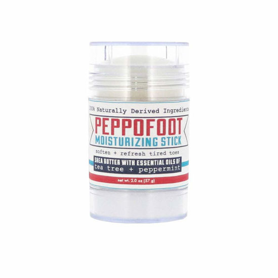Picture of Rinse Bath & Body Peppofoot Heel Balm Stick - Handmade Heel Balm for Dry Cracked Feet with Peppermint and Tea Tree Oils | Ultra Moisturizing | No Mess Cracked Heel Stick | All Natural | 2oz